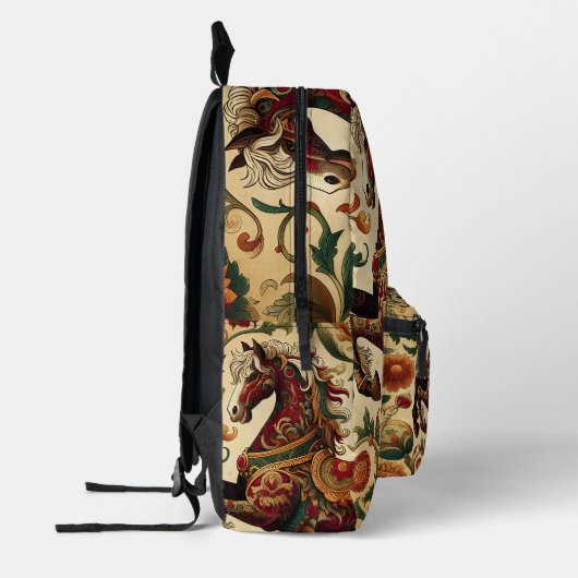 Sac À Dos Imprimé Médiéval La marche enchantée en fleur (Gauche)