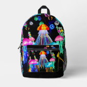 Sac À Dos Imprimé Méduses de Lumières (Recto)