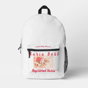 Sac À Dos Imprimé Meilleur infirmier(e)s inscrit(e)s de la RN Premie