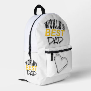 Sac À Dos Imprimé Meilleure Fête des pères papa au monde BP