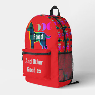 Sac À Dos Imprimé Meilleure Nourriture pour Chiens Et Autres Friandi