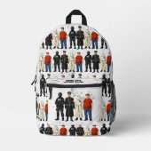 Sac À Dos Imprimé Même Différent Costume (Recto)
