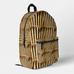 Sac À Dos Imprimé Menuiserie : Poteaux de Clôture en Bois,