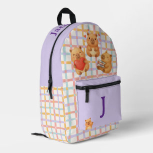 Sac À Dos Imprimé Mignon Capybara Personnalisé
