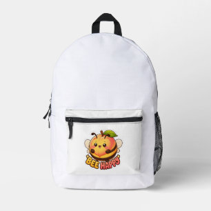 Sac À Dos Imprimé Mignon Kawaii Peach Bee Heureux Drôle de Punition