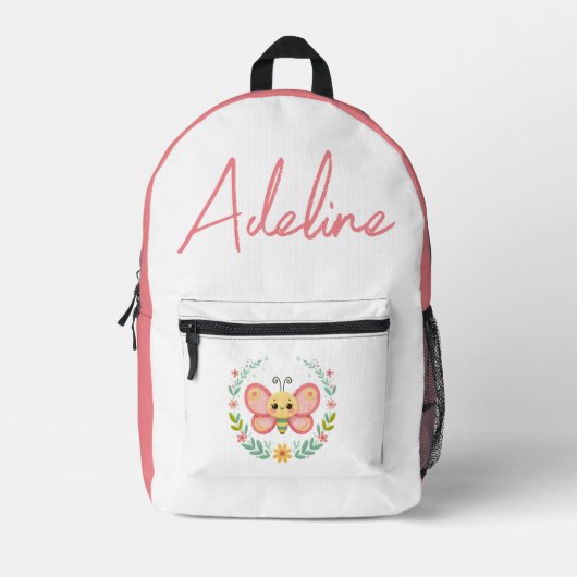 Sac À Dos Imprimé Mignon, printemps/papillon (Recto)