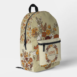Sac À Dos Imprimé Mignonne fille Fleur sauvage simple