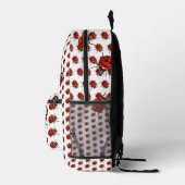 Sac À Dos Imprimé Mignonne Thème Coccinelle Monogrammée (Droite)