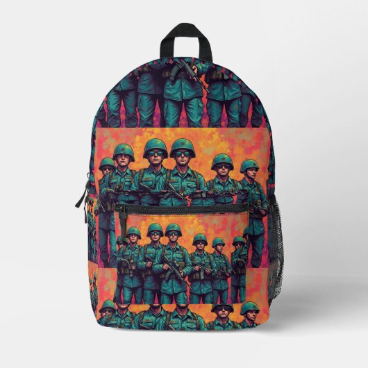 Sac À Dos Imprimé Militaire 2 (Recto)