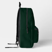 Sac À Dos Imprimé Mini pin foncé vert uni élégant (Gauche)