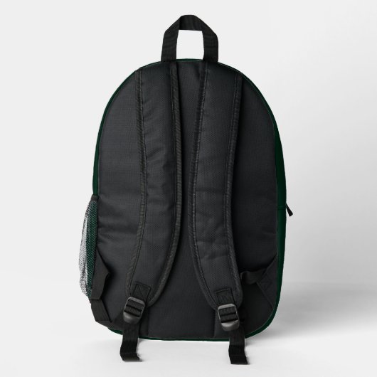 Sac À Dos Imprimé Mini pin foncé vert uni élégant (Verso)