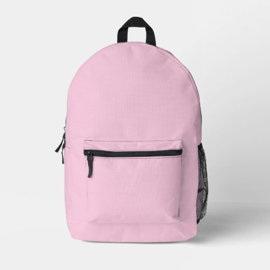 Sac À Dos Imprimé Mini-rose clair uni couleur girly (Recto)