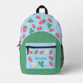 Sac À Dos Imprimé Mini Strawberry Blossom personnalisable (Recto)