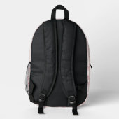 Sac À Dos Imprimé Minimalisme de contour de cerise (Verso)