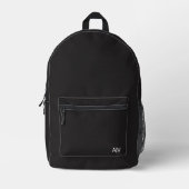 Sac À Dos Imprimé Minimalist Black Monogram (Recto)