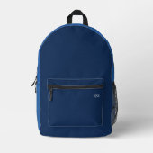 Sac À Dos Imprimé Minimalist Blue Monogram (Recto)