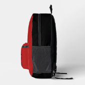 Sac À Dos Imprimé Minimalist Hiking Backpack Trail Lovers black red (Droite)