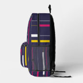 Sac À Dos Imprimé Minimalist Modern Stripes Backpack (Droite)