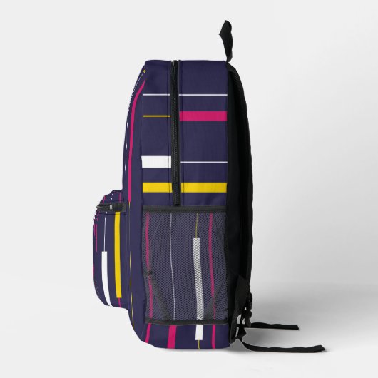 Sac À Dos Imprimé Minimalist Modern Stripes Backpack (Droite)