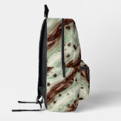 Sac À Dos Imprimé Mint Chocolate Chip Milkshake Marble Design (Gauche)