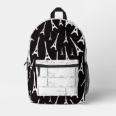 Sac À Dos Imprimé Minuit à Paris Tour Eiffel (Recto)