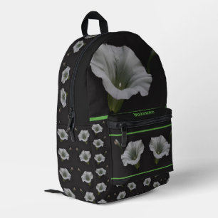 Sac À Dos Imprimé Miroir Fleur de Gloire du Matin Personnalisé