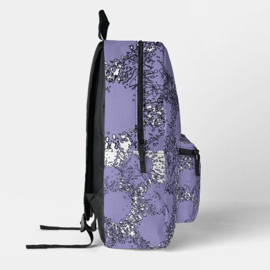 Sac À Dos Imprimé Misty Shamrocks Backpack – Trendy & Artistic (Gauche)