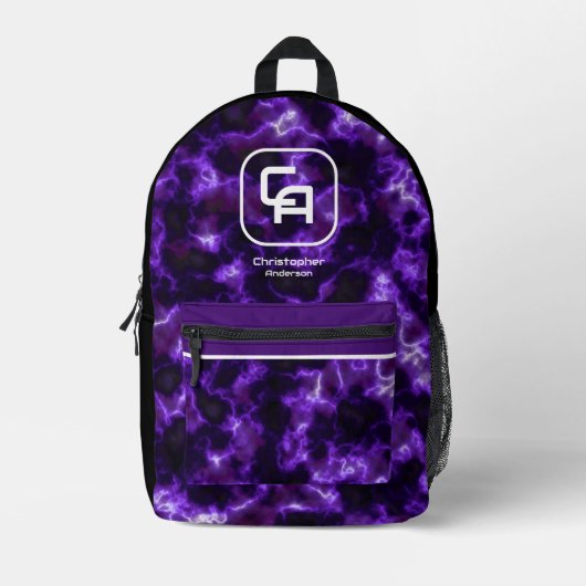 Sac À Dos Imprimé Misty Smog Monogram Purple (Recto)