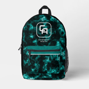 Sac À Dos Imprimé Misty Smoke Monogram Aqua
