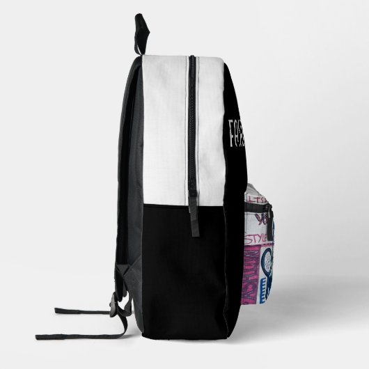 Sac À Dos Imprimé MODE & BEAUTÉ top blanc (Gauche)