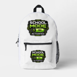 Sac À Dos Imprimé Mode École Activé Drôle Gamer Retour À L'école