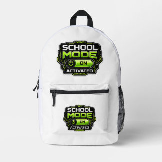 Sac À Dos Imprimé Mode École Activé Drôle Gamer Retour À L'école