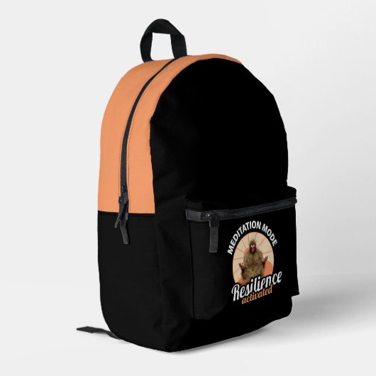 Sac À Dos Imprimé Mode Méditation Bigfoot Résilience Activée (Coin arrière gauche)