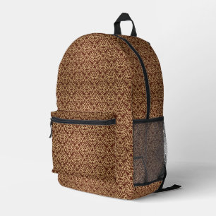 Sac À Dos Imprimé Modèle Damask sur l'arrière - plan de dégradé