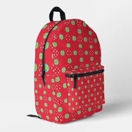 Sac À Dos Imprimé Modèle de charme des fêtes de Noël 03 - (Coin arrière gauche)