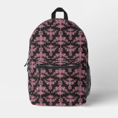 Sac À Dos Imprimé Modèle de Damas 5 (Recto)