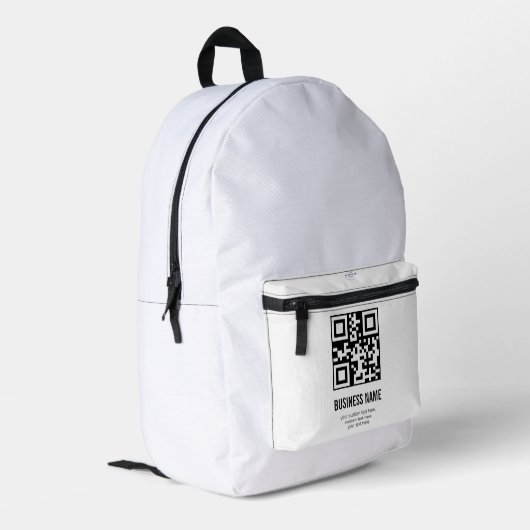 Sac À Dos Imprimé Modèle de nom de logo d'entreprise de code QR pers (Coin arrière gauche)