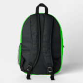 SAC À DOS IMPRIMÉ MODELE DE TEXTE D'IMAGE NEON VERT ÉDITABLE MODERNE (Verso)