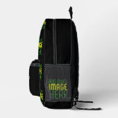 SAC À DOS IMPRIMÉ MODÈLE DE TEXTE D'IMAGE NOIRE SIMPLE ET MODERNE (Droite)