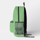 SAC À DOS IMPRIMÉ MODELE DE TEXTE D'IMAGE VERT MENTHE ÉDITABLE MODER (Droite)