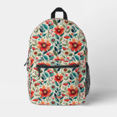 Sac À Dos Imprimé Modèle floral (Recto)