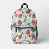 Sac À Dos Imprimé Modèle floral (Recto)