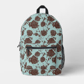 Sac À Dos Imprimé Modèle floral 13 (Recto)