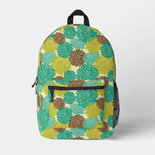 Sac À Dos Imprimé Modèle floral 2 (Recto)