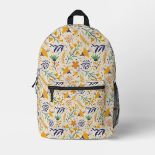 Sac À Dos Imprimé Modèle floral coloré dessiné à la main-23595