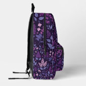 Sac À Dos Imprimé Modèle floral Lilac dynamique (Gauche)
