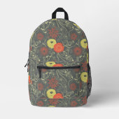 Sac À Dos Imprimé Modèle floral rétro (Recto)