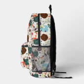 Sac À Dos Imprimé Modèle floral rétro 2 (Droite)