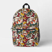 Sac À Dos Imprimé Modèle floral rétro 2 (Recto)