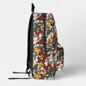 Sac À Dos Imprimé Modèle floral rétro 2 (Gauche)